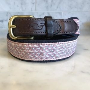 Vineyard Vines pink‎ whale belt
